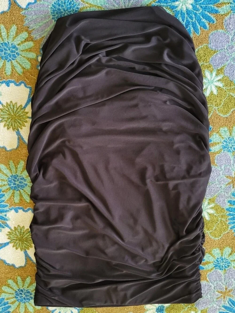 Express | Black Ruched Skirt